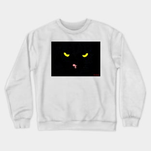 ANGRY CAT POP ART - BLACK Crewneck Sweatshirt